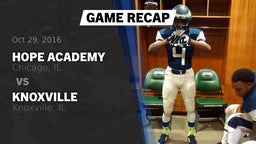 Recap: Hope Academy  vs. Knoxville  2016