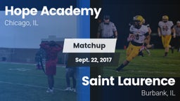 Matchup: Hope Academy vs. Saint Laurence  2017