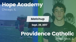 Matchup: Hope Academy vs. Providence Catholic  2017