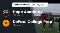 Recap: Hope Academy  vs. DePaul College Prep  2017
