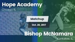 Matchup: Hope Academy vs. Bishop McNamara  2017