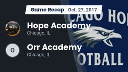 Recap: Hope Academy  vs. Orr Academy  2017