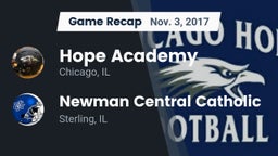 Recap: Hope Academy  vs. Newman Central Catholic  2017
