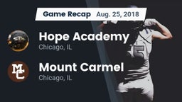 Recap: Hope Academy  vs. Mount Carmel  2018