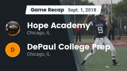 Recap: Hope Academy  vs. DePaul College Prep  2018