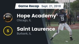 Recap: Hope Academy  vs. Saint Laurence  2018