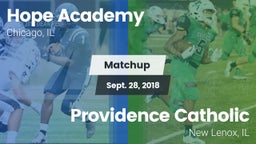 Matchup: Hope Academy vs. Providence Catholic  2018