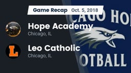 Recap: Hope Academy  vs. Leo Catholic  2018