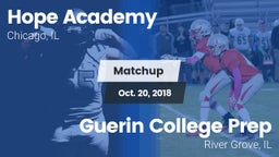 Matchup: Hope Academy vs. Guerin College Prep  2018