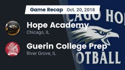 Recap: Hope Academy  vs. Guerin College Prep  2018
