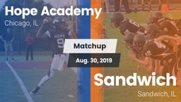 Matchup: Hope Academy vs. Sandwich  2019