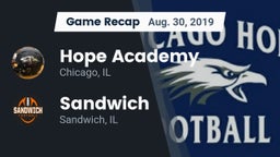 Recap: Hope Academy  vs. Sandwich  2019