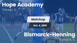 Matchup: Hope Academy vs. Bismarck-Henning  2019