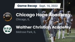 Recap: Chicago Hope Academy  vs. Walther Christian Academy 2022