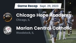 Recap: Chicago Hope Academy  vs. Marian Central Catholic  2023