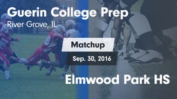 Matchup: Guerin College Prep vs. Elmwood Park HS 2016