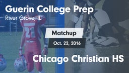 Matchup: Guerin College Prep vs. Chicago Christian HS 2016