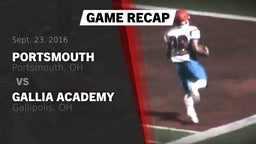 Recap: Portsmouth  vs. Gallia Academy 2016