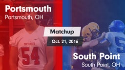 Matchup: Portsmouth vs. South Point  2016