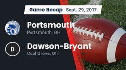 Recap: Portsmouth  vs. Dawson-Bryant  2017