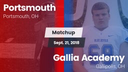 Matchup: Portsmouth vs. Gallia Academy 2018