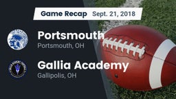 Recap: Portsmouth  vs. Gallia Academy 2018