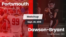 Matchup: Portsmouth vs. Dawson-Bryant  2018