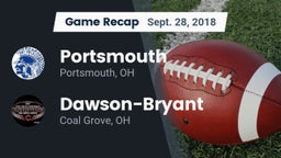 Recap: Portsmouth  vs. Dawson-Bryant  2018