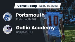 Recap: Portsmouth  vs. Gallia Academy 2022