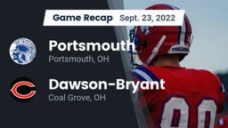Recap: Portsmouth  vs. Dawson-Bryant  2022