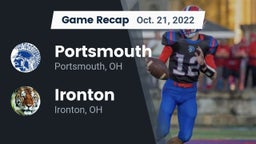 Recap: Portsmouth  vs. Ironton  2022