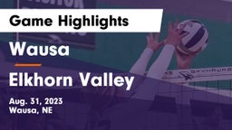 Wausa  vs Elkhorn Valley  Game Highlights - Aug. 31, 2023
