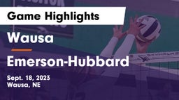 Wausa  vs Emerson-Hubbard  Game Highlights - Sept. 18, 2023