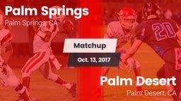Matchup: Palm Springs High vs. Palm Desert  2017