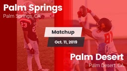 Matchup: Palm Springs High vs. Palm Desert  2019