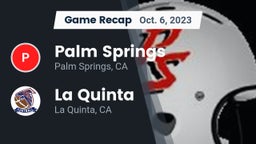 Recap: Palm Springs  vs. La Quinta  2023