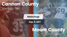 Matchup: Cannon County vs. Moore County  2017