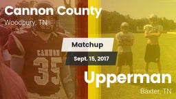 Matchup: Cannon County vs. Upperman  2017