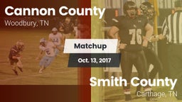 Matchup: Cannon County vs. Smith County  2017