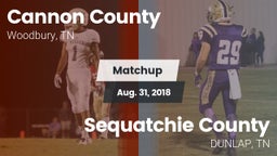 Matchup: Cannon County vs. Sequatchie County  2018