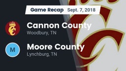 Recap: Cannon County  vs. Moore County  2018