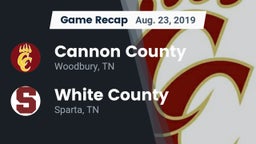 Recap: Cannon County  vs. White County  2019