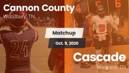 Matchup: Cannon County vs. Cascade  2020