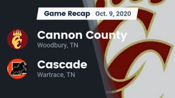 Recap: Cannon County  vs. Cascade  2020