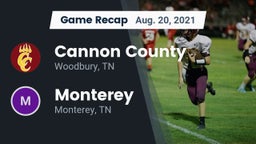 Recap: Cannon County  vs. Monterey  2021