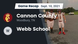 Recap: Cannon County  vs. Webb School 2021