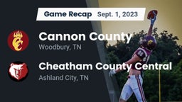 Recap: Cannon County  vs. Cheatham County Central  2023