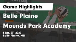 Belle Plaine  vs Mounds Park Academy Game Highlights - Sept. 23, 2022