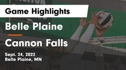 Belle Plaine  vs Cannon Falls  Game Highlights - Sept. 24, 2022