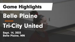 Belle Plaine  vs Tri-City United  Game Highlights - Sept. 14, 2023